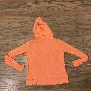 Orange and white striped shirt